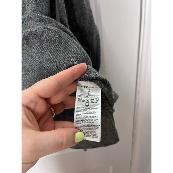 Old Navy Women's Dark Heather Gray Mock Neck Slouchy Boxy Sweater Small - Picture 4 of 4